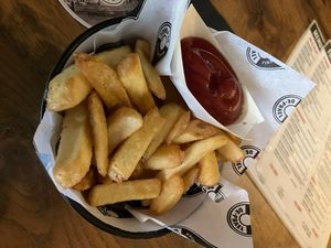 Dutch fries   at Brouwerij de Prael in Amsterdam