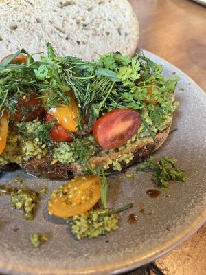 Mashed peas sandwich   at Pacific in Amsterdam