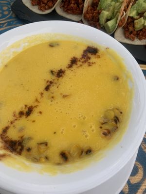 Crema de elote   at Chaman in Sayulita