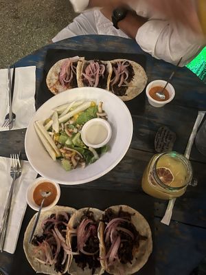 Tacos de Jamaica  at Chaman in Sayulita