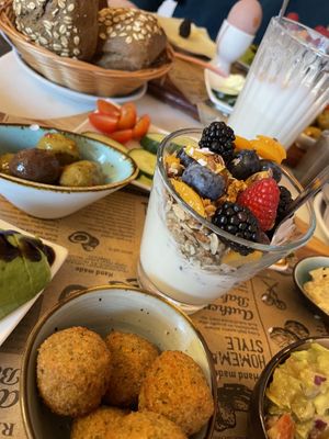 (Veggie in the background)   at Linda's Café & Bakery in Frankfurt