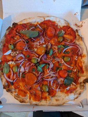 Pizza Vegan Vulcano - Yum! at Milano Vice in Berlin