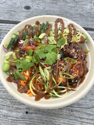 Buddha Bowl with tofu   at Rice & Shine in Wheeler