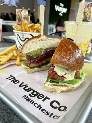 Hunny ‘Chicken’ Vurger  at The Vurger Co in Manchester