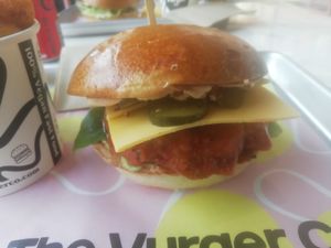Buffalo burger at The Vurger Co in Manchester
