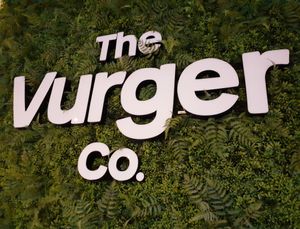 sign at The Vurger Co in Manchester