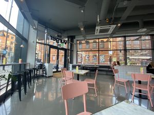 There is plenty of seating and it is very spacious.  at The Vurger Co in Manchester