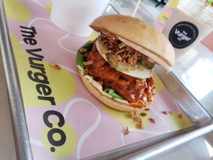 Buffalo chicken burger at The Vurger Co in Manchester