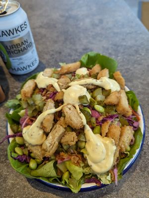 Faux chicken salad at The Vurger Co in Manchester