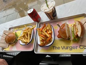 lunch  at The Vurger Co in Manchester