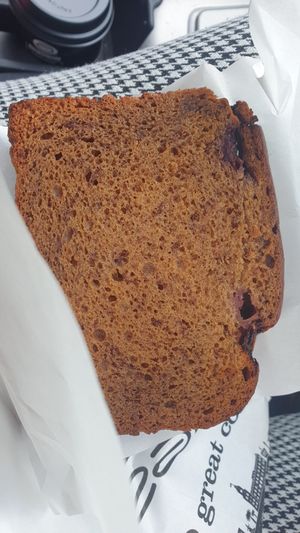 The vegan banana bread is good at The Golden Bean in Bendigo