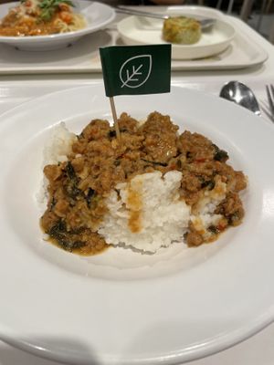 Plant based minced pork and rice   at IKEA in Kowloon