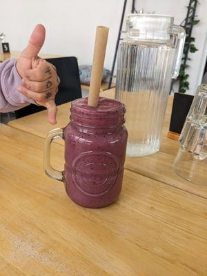 Açaí smoothie at Soulfoods in Officer