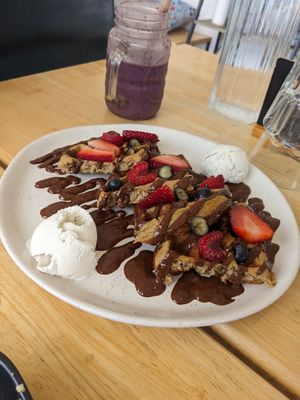 Notella waffles at Soulfoods in Officer