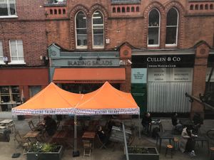 Right across from blazing salads  at Kaph in Dublin