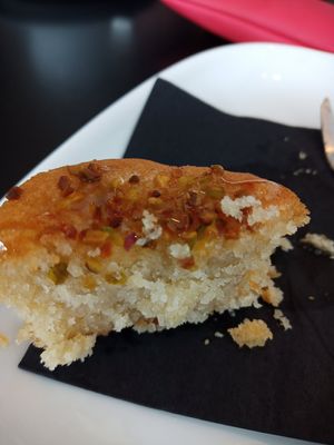 Cross section of sponge cake at Kaph in Dublin