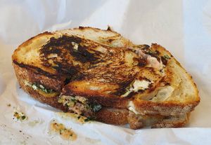 Pesto chick*n cheeze at Vegan Sandwich Co in Dublin