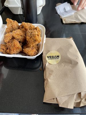 Popcorn chick’n   at Vegan Sandwich Co in Dublin