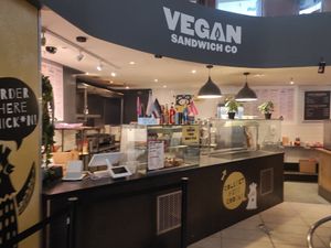 Inside the shoppjng at Vegan Sandwich Co in Dublin