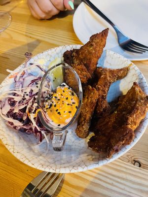 Crunchy mushroom wings   at Greta in Sant Cugat Del Valles
