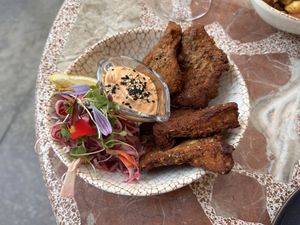 Fried mushrooms   at Greta in Sant Cugat Del Valles