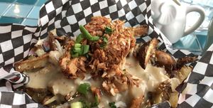   at Chomp Vegan Eatery in Vancouver