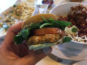 Chomp sliders at Chomp Vegan Eatery in Vancouver