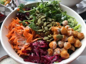Rollercoaster bowl at Chomp Vegan Eatery in Vancouver