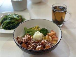 Vegan sweet and sour chicken - Coya, Georgetown, Penang  at Coya Healthy Cuisine 古雅素食料理 in Penang