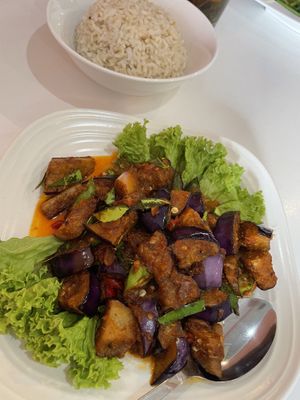 Thai style brinjal - Coya, Georgetown, Penang  at Coya Healthy Cuisine 古雅素食料理 in Penang