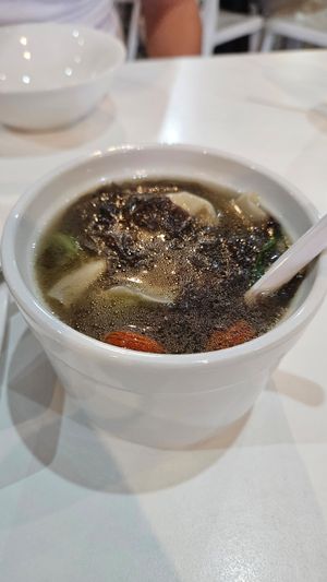 Mushroom soup at Coya Healthy Cuisine 古雅素食料理 in Penang