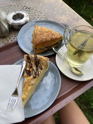 Apple cake and aubergine sandwich m  at Stemerowitz Back- und Süßwaren in Munich