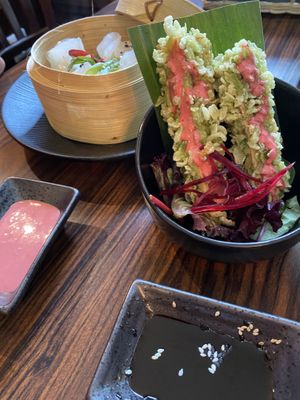 The green stuff is OKish  at Buddha Kitchen in Hamburg