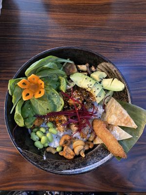 Bowl called „Don‘t Dream your Life, ear your dream food"  at Buddha Kitchen in Hamburg
