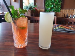 Lycee spritzer and lemonade at Buddha Kitchen in Hamburg