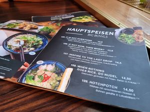 Speisekarte - Bowls at Buddha Kitchen in Hamburg