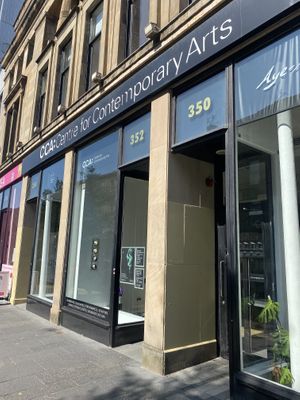 Outside at Saramago Cafe Bar in Glasgow