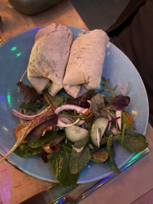 Tofu wrap  at Saramago Cafe Bar in Glasgow