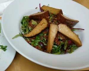 Tofu salad at Saramago Cafe Bar in Glasgow