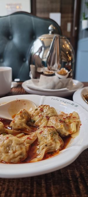 Wontons at Tofu Vegan - Golders Green in North West London