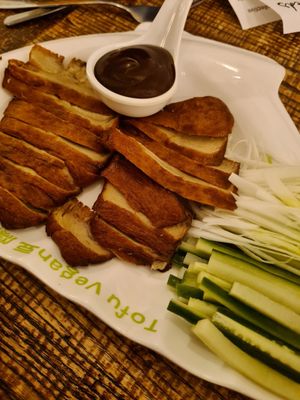 Duck with pancakes at Tofu Vegan - Golders Green in North West London
