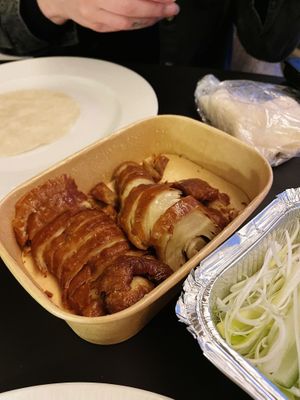 Faux duck pancakes at Tofu Vegan - Golders Green in North West London