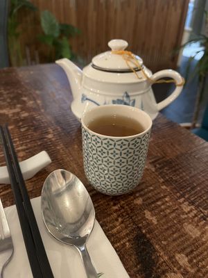 Jasmine tea.   at Tofu Vegan - Golders Green in North West London