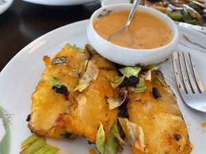 Vegan fish  at Tofu Vegan - Golders Green in North West London