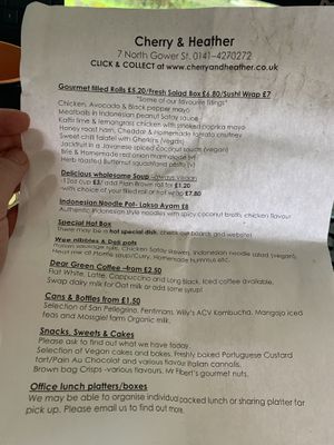   at Cherry and Heather in Glasgow