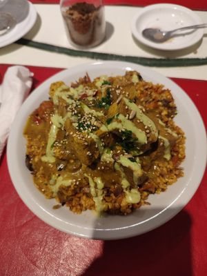 The curry was ok, very experimental curry style I think at Naturaleza Sabia in Buenos Aires