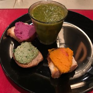 Amuse bouche at Naturaleza Sabia in Buenos Aires