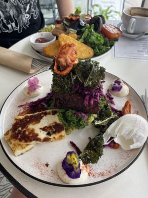 Massive portions  at No.5 Cafe in Fortitude Valley