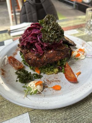Hash stack (unbelievably delicious)  at No.5 Cafe in Fortitude Valley