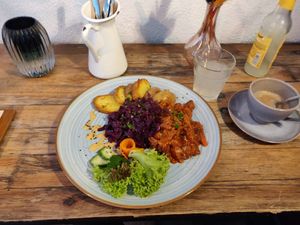 Seitan Gulasch at Falscher Hase in Dresden
